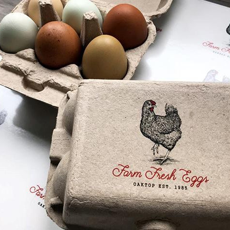 Case Study: Oaktop Farms Free Range Egg Packaging Stickers