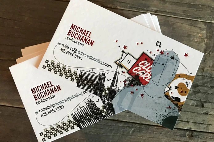 Color Core Silk Laminated Hang Tags 40pt - Clubcard Printing USA