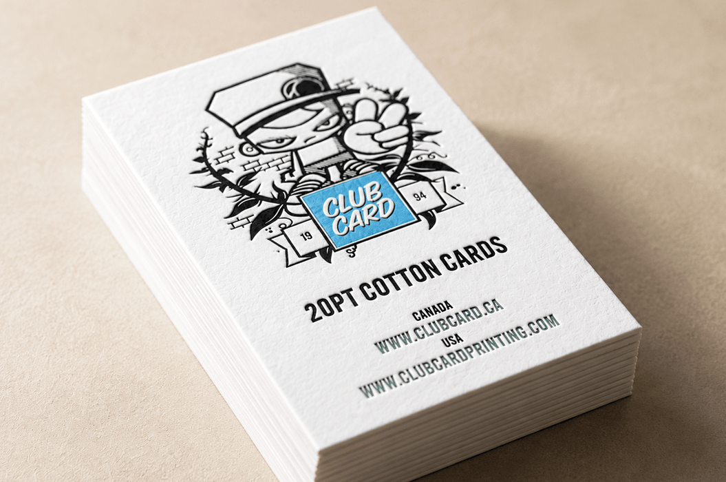 Cotton Business Cards 20pt - Clubcard Printing USA