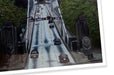 archival giclée fine art print of a realistic suspension bridge illustration on epson fine art cotton paper