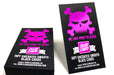 18pt Uncoated black stock with white and metallic purple foil stamping | Clubcard Printing USA