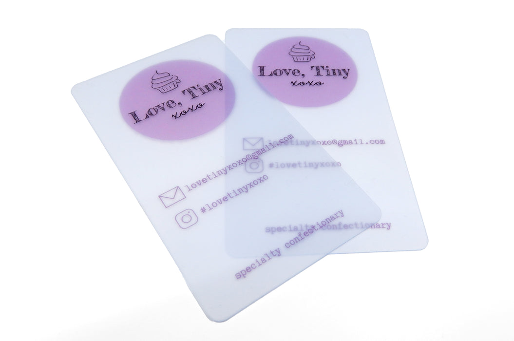 Frosted Plastic Business Cards 20pt