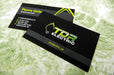 Custom business cards for TDR Electric printed in full color on suede laminated 19pt stock | Clubcard Printing USA