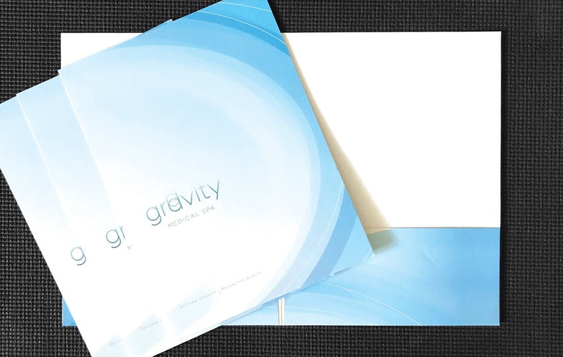 Coated Presentation Folders Offset 16pt - Clubcard Printing USA